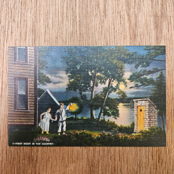 Ephemera - Carte Postale Vintage - First Night In The Country