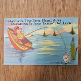 Ephemera - Carte Postale Vintage - Havin' A Fine Time Here.
