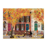 Galison Casse-Tête 1000 Morceaux Autumn In The Neighborhood 1000 Piece Puzzle Assemblé