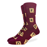 Good Luck Sock-Men_s Word Game Sock