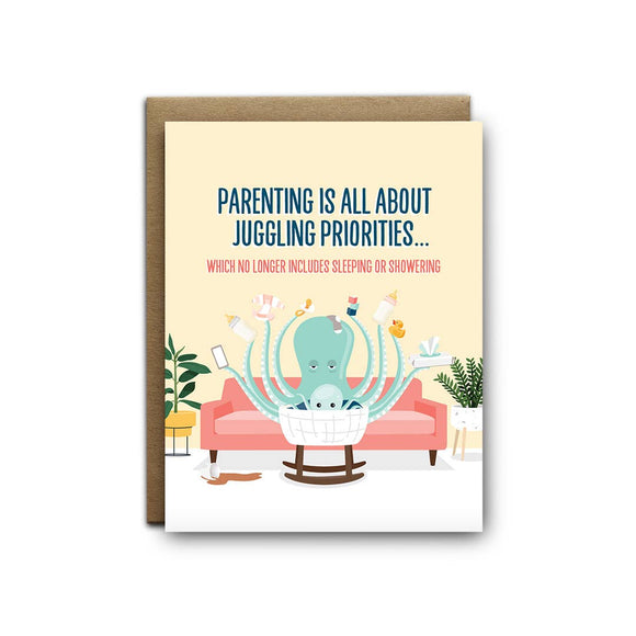 IKIWISICanada - Carte De Souhaits - Parenting Is All About Juggling Priorities