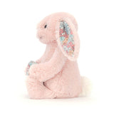 JellyCat-Blossom Heart Blush Bunny Side