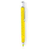 Kikkerland Stylo 7-en-1 Gadget Pen Jaune