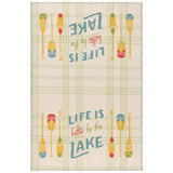 Linge à Vaisselle - Écriture Life is better by the lake , pagais