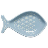 Now Designs-Plat En Forme De Poisson-Aveiro-Bleu Pale Blanc