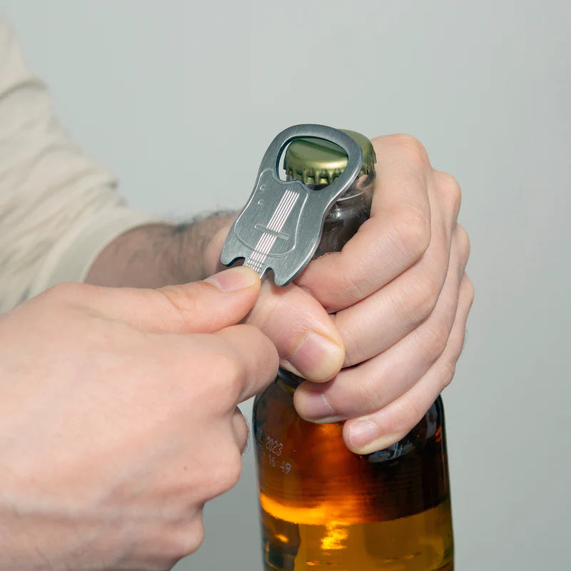Ouvre-bouteille De Bière En Forme De Guitare Porte-clés Porte-clés
