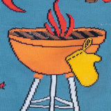 Sock It To Me Bas À Mi-Hauteur Pour Hommes Grillin' It Men's Crew Socks Détail
