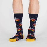Sock It To Me Bas À Mi-Hauteur Pour Hommes Keep On Paddling Men's Crew Socks Sur Jambe