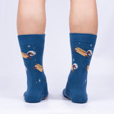 Sock It To Me Bas À Mi-Hauteur Pour Hommes Weiner Dogs, In Space Men's Crew Socks Verso