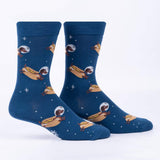 Sock It To Me Bas À Mi-Hauteur Pour Hommes Weiner Dogs, In Space Men's Crew Socks