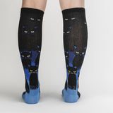 Sock It To Me Bas Genoux Cats in the Dark Knee High Socks Verso