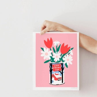  Studio Toute- Affiche Bouquet Printanier au Sirop D_Erable Fond
