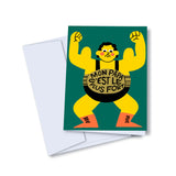 StudioToute-Carte Mon Papa c'est le plus fort Fond Blanc