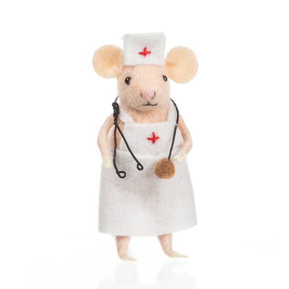 Abbott Merino Surgeon Nurse Mouse in Apron Souris Infirmière En Tablier 1