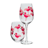 Abbott Verre À Vin Flamant Rose Wine Glass Flamingo 2