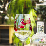 Abbott Verre À Vin Flamant Rose Wine Glass Flamingo 7