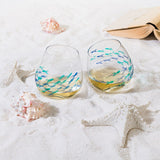 Abbott Verre À Vin Poissons Stemless Wine Glass Fish 5
