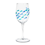 Abbott Verre À Vin Sur Pied Poissons Wine Glass Fish 1