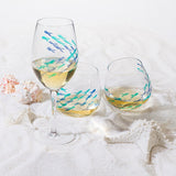 Abbott Verre À Vin Sur Pied Poissons Wine Glass Fish 2