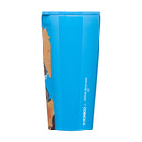 Corkcicle Tasse Isolée - Tumbler - 16 Oz G;oss Cyan - Basquiat - Blue Skull Côté Droit