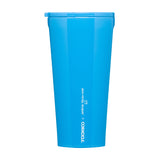 Corkcicle Tasse Isolée - Tumbler - 16 Oz G;oss Cyan - Basquiat - Blue Skull Côté Gauche