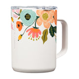 Corkcicle Tasse Isolée Mug - 16 Oz Rifle Paper - Gloss Cream Lively Floral Côté
