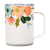 Corkcicle Tasse Isolée Mug - 16 Oz Rifle Paper - Gloss Cream Lively Floral Devant