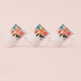 Corkcicle Tasse Isolée Mug - 16 Oz Rifle Paper - Gloss Cream Lively Floral Trio