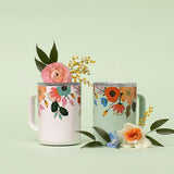 Corkcicle Tasse Isolée Mug - 16 Oz Rifle Paper - Gloss Mint Lively Floral Avec Cream