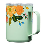 Corkcicle Tasse Isolée Mug - 16 Oz Rifle Paper - Gloss Mint Lively Floral Derrière