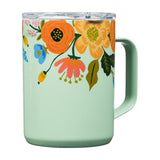 Corkcicle Tasse Isolée Mug - 16 Oz Rifle Paper - Gloss Mint Lively Floral Devant