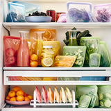 Danesco Stasher Pochette Collation Reutilisable Snack Bag Vert Green 1