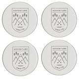 Danica Ensemble De Quatre Sous-Verres Adventure Awaits Côte À Côte