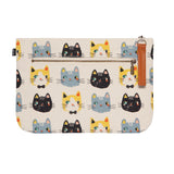 Danica Studio Pochette Folio Meow Meow Sur Fond Blanc Dos
