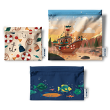 Demain Demain Trio De Sacs À Collation Et À Sandwich Pour Le Lunch Bulles Et Bouées