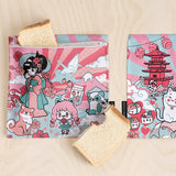 Demain Demain Trio Sacs Réutilisables Marjorie Blais Simard - Chibi Kawai Corail Grand Format