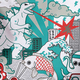 Demain Demain Trio Sacs Réutilisables Marjorie Blais Simard - Godzilla Rouge Détail 1