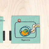 Demain Demain Trio Sacs Réutilisables Marjorie & Cie - Machine De L'espace Pochette Moyenne Verso