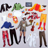 Poupée à habiller en aimant - Einstein ensemble des accessoires