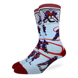 Good Luck Sock Bas Pour Homme HOCKEY Bleu Et Rouge