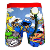 Good Luck Sock Undies Boxer Pour Homme Sesame Street Family 3 Derrière