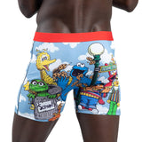 Good Luck Sock Undies Boxer Pour Homme Sesame Street Family 4 Derrière