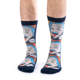 Good Luck Socks Bas Pour Homme Einstein Pop Art 2