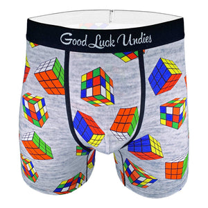 Good Luck Undies Bobettes Cube Rubik's Cube De Côté Sur Mannequin