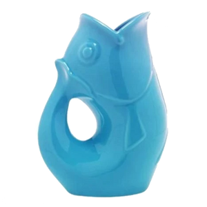 Pichet Gurgle Pot Peacock en forme de poisson qui fait glou glou grand format
