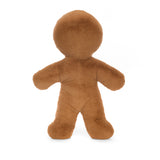 JellyCat Peluche Jolly Gingerbread Fred Large Bonhomme Pain Epices Grand Dos