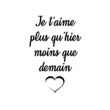 Verre à vin gravé "Plus qu'hier..."