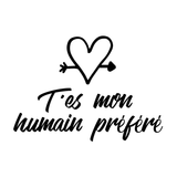 La Maison Du Bar - Verre À Vin - T'es Mon Humain Préféré Détail