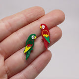 Lilipop Boucle Oreilles Perroquets Verts 2