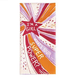 Linge à vaisselle "I'm a girl, what's your super power ?"